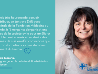 Sophie Zaccaria nommée Déléguée générale de la Fondation Médecins du Monde