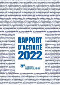 Couverture du rapport d'activité 2022 de la Fondation Médecins du Monde